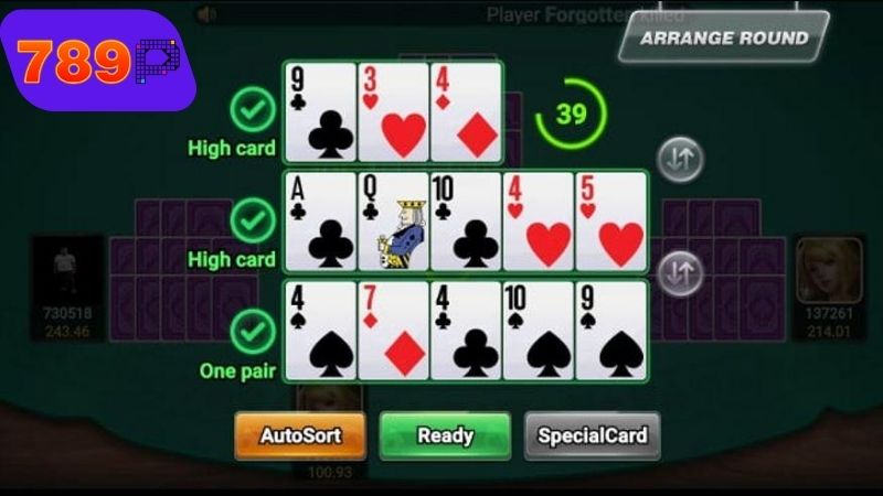 Cách chia và sắp xếp bài trong luật chơi Mậu Binh