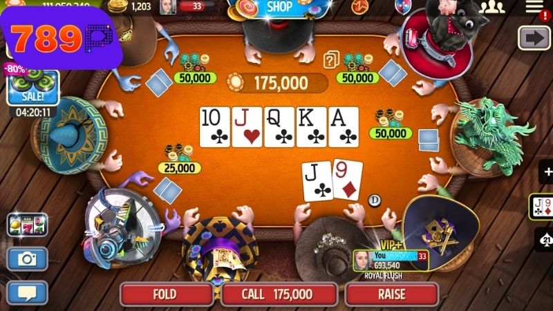 Thứ tự bài trong Poker Texas Hold'em
